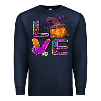 Navy halloween love Premium Sweatshirt - AdoDesignShop