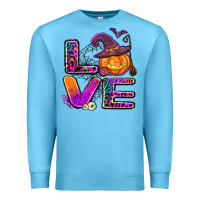 Ocean Blue halloween love Premium Sweatshirt - AdoDesignShop