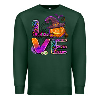 Sports Green halloween love Premium Sweatshirt - AdoDesignShop