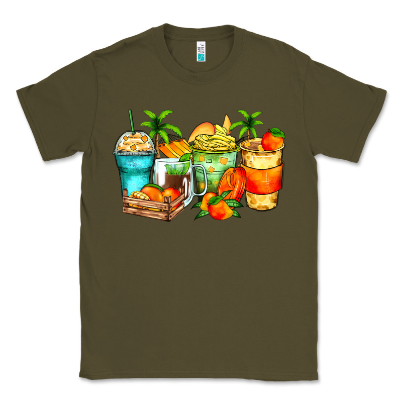 Mango Farm Fresh Coffee Cups Classic Tee by Zillion Design Studio | Teevron