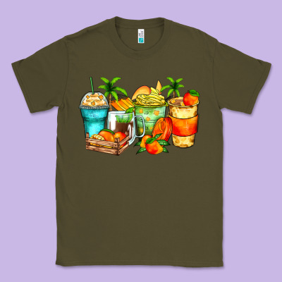 Classic Tee mango farm fresh coffee cups