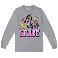 Heather Grey Fourth Grade Long Sleeve Tee - RanaPortraitStore