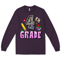 Plum Fourth Grade Long Sleeve Tee - RanaPortraitStore