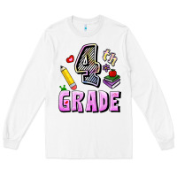 White Fourth Grade Long Sleeve Tee - RanaPortraitStore
