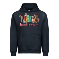 Navy booktrovert Urban Hoodie - MaliasSmallBusiness
