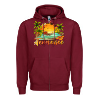 Burgundy tennessee summer billie wilder Zipper Hoodie - texasbilliewilder