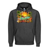 Charcoal Heather tennessee summer billie wilder Zipper Hoodie - texasbilliewilder
