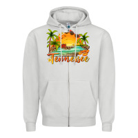 Dove Grey tennessee summer billie wilder Zipper Hoodie - texasbilliewilder