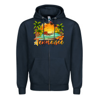 Navy tennessee summer billie wilder Zipper Hoodie - texasbilliewilder
