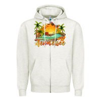 Oatmeal Heather tennessee summer billie wilder Zipper Hoodie - texasbilliewilder