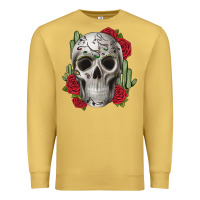 Antique Gold skull cactus Premium Sweatshirt - JahusDesignShop