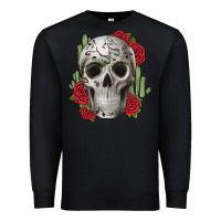 Black skull cactus Premium Sweatshirt - JahusDesignShop