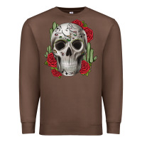 Chestnut skull cactus Premium Sweatshirt - JahusDesignShop