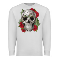 Dove Grey skull cactus Premium Sweatshirt - JahusDesignShop