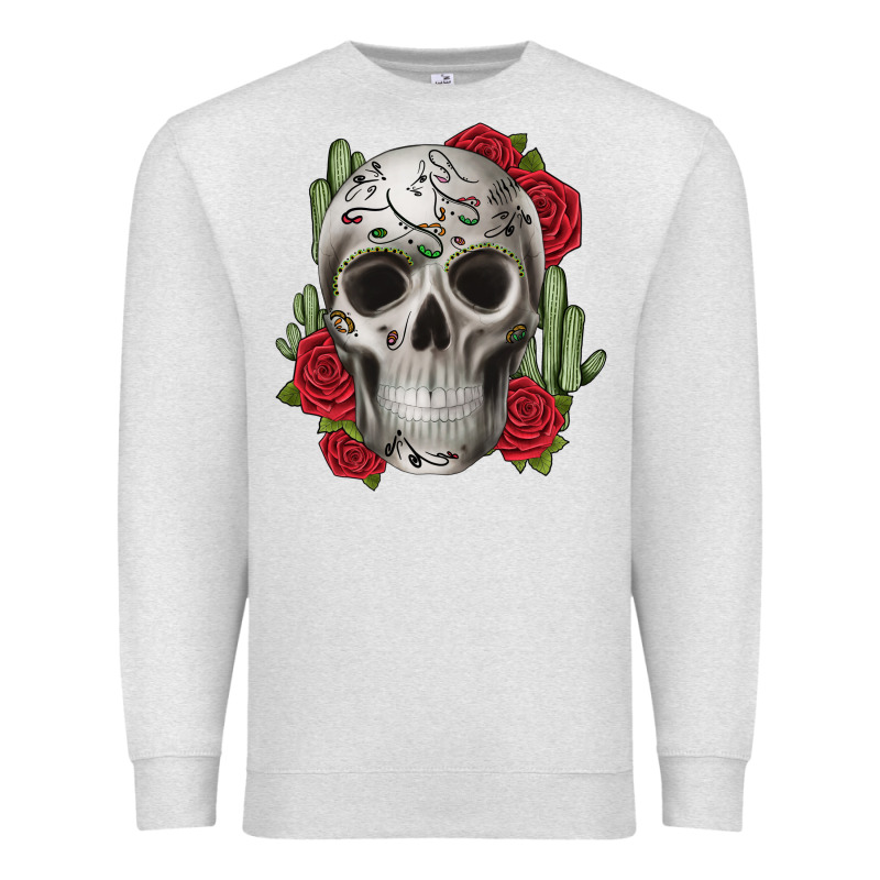 Skull Cactus Premium Sweatshirt by JahusDesignShop | Teevron