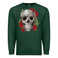 Sports Green skull cactus Premium Sweatshirt - JahusDesignShop