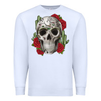 White skull cactus Premium Sweatshirt - JahusDesignShop