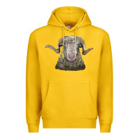 Lemon rambouillet sheep head Premium Hoodie - LillyAllenDesigns