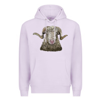 Lilac rambouillet sheep head Premium Hoodie - LillyAllenDesigns
