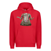 Red rambouillet sheep head Premium Hoodie - LillyAllenDesigns