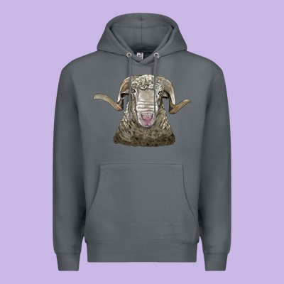 Rambouillet Sheep Head Premium Hoodie Designed By Lillyallendesigns