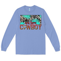 Colony Blue hey there cowboy Long Sleeve Tee - texasbilliewilder
