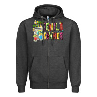 Charcoal Heather tequila and summer Zipper Hoodie - texasbilliewilder