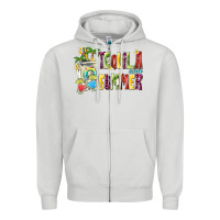 Dove Grey tequila and summer Zipper Hoodie - texasbilliewilder
