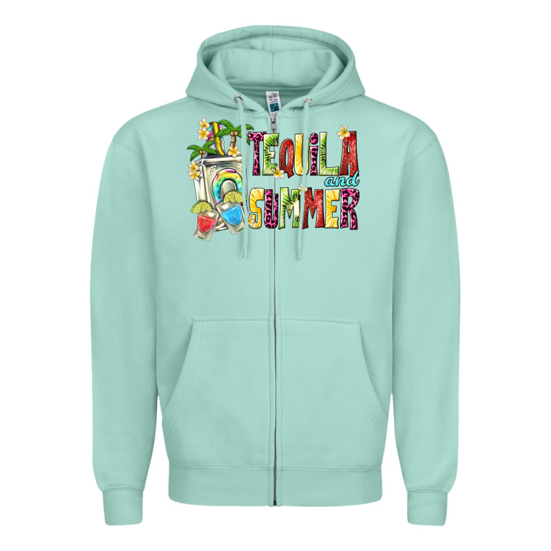 Tequila And Summer Zipper Hoodie by texasbilliewilder | Teevron