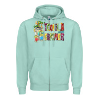 Seafoam tequila and summer Zipper Hoodie - texasbilliewilder