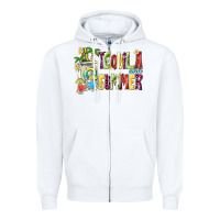 White tequila and summer Zipper Hoodie - texasbilliewilder