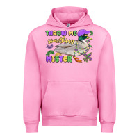 Fuchsia Pink throw me something mister mardi gras duck Urban Hoodie - MaliasSmallBusiness