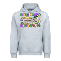 Heather Grey throw me something mister mardi gras duck Urban Hoodie - MaliasSmallBusiness