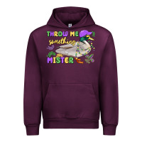 Mauve Wine throw me something mister mardi gras duck Urban Hoodie - MaliasSmallBusiness