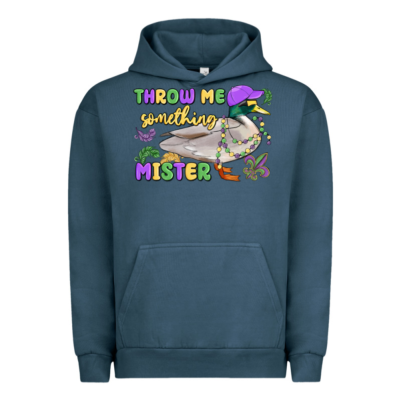 Throw Me Something Mister Mardi Gras Duck Urban Hoodie by MaliasSmallBusiness | Teevron