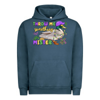 Pigment Midnight Navy throw me something mister mardi gras duck Urban Hoodie - MaliasSmallBusiness