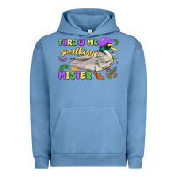 Pigment Pebble Blue throw me something mister mardi gras duck Urban Hoodie - MaliasSmallBusiness