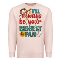Pale Pink i'll always be your biggest fan baseball Premium Sweatshirt - BundleAndBundleShop