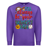 Purple i'll always be your biggest fan baseball Premium Sweatshirt - BundleAndBundleShop