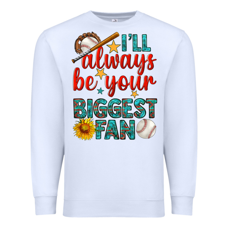 I'll Always Be Your Biggest Fan Baseball Premium Sweatshirt by BundleAndBundleShop | Teevron