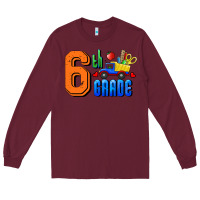 Burgundy Sixth Grade Long Sleeve Tee - RanaPortraitStore