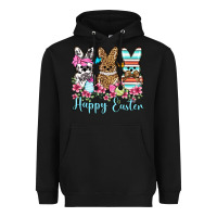 Black Happy Easter western peeps Heavyweight Hoodie - OliviaCreatesArt