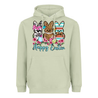 Matcha Happy Easter western peeps Heavyweight Hoodie - OliviaCreatesArt