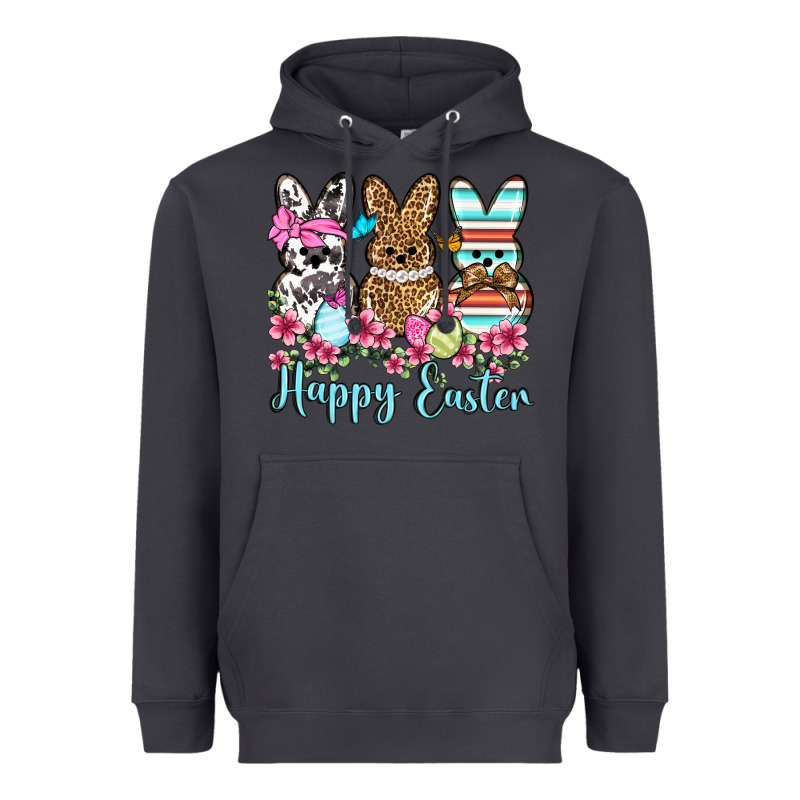 Happy Easter Western Peeps Heavyweight Hoodie by OliviaCreatesArt | Teevron