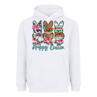 White Happy Easter western peeps Heavyweight Hoodie - OliviaCreatesArt