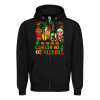 Black ay ay ay ay canta y no llores coffee cups Zipper Hoodie - Zillion Design Studio