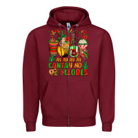 Burgundy ay ay ay ay canta y no llores coffee cups Zipper Hoodie - Zillion Design Studio