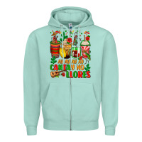 Seafoam ay ay ay ay canta y no llores coffee cups Zipper Hoodie - Zillion Design Studio
