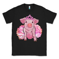 Black balerina pig with tutu Classic Tee - RanaPortraitStore
