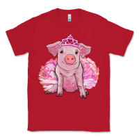Red balerina pig with tutu Classic Tee - RanaPortraitStore